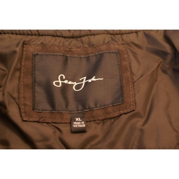 Men's Sean‎ John Faux Suede Bomber Jacket Long Sleeve Size XL - Picture 7 of 12